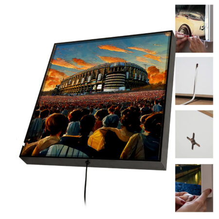 LED Leuchtrahmen mit Stadionmotiv Madrid – Bild 8