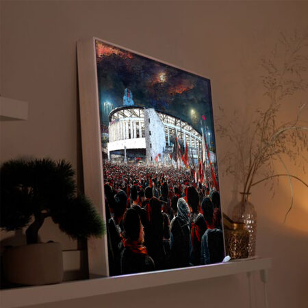 LED Leuchtrahmen mit Stadionmotiv Dolmabahce Istanbul