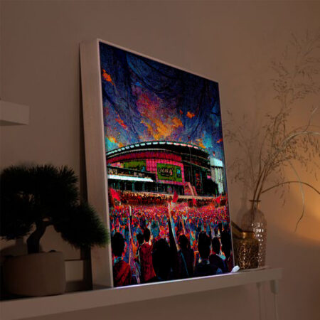 LED Leuchtrahmen mit Stadionmotiv Barcelona – Bild 4
