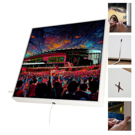 LED Leuchtrahmen mit Stadionmotiv Barcelona – Bild 7