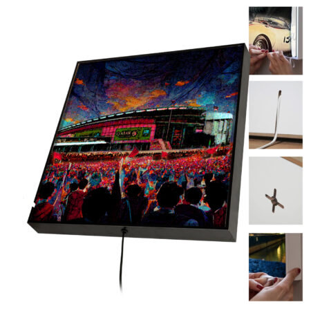 LED Leuchtrahmen mit Stadionmotiv Barcelona – Bild 8