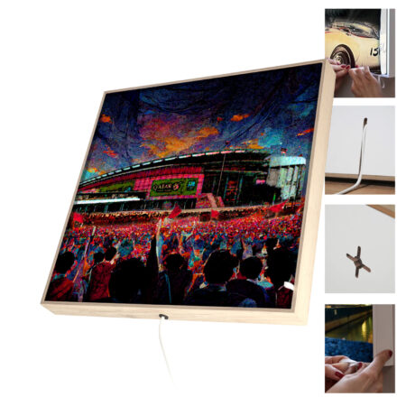 LED Leuchtrahmen mit Stadionmotiv Barcelona – Bild 9