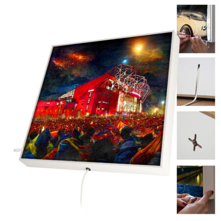 LED Leuchtrahmen mit Stadionmotiv Manchester – Bild 9