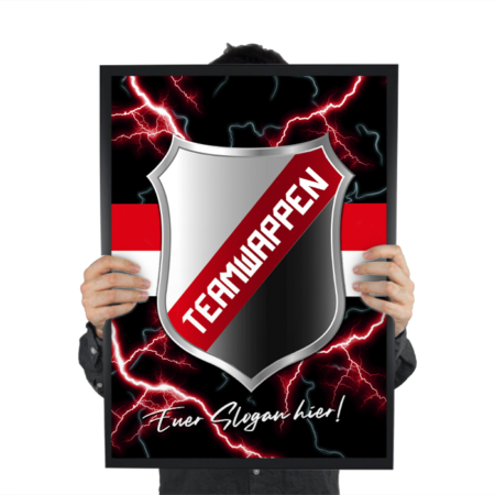 Wandbild Teamwappen