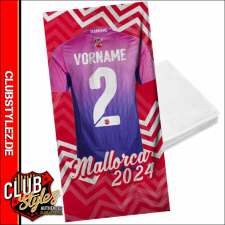Handtuch bedrucken Mallorca Trikot