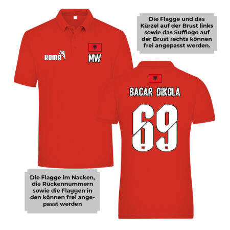 Nations Funshirt Albanien – Bild 3