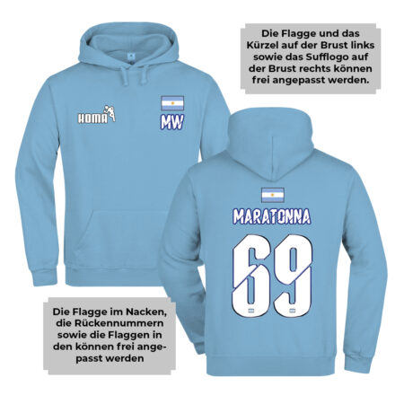 Nations Funshirt Argentinien – Bild 3
