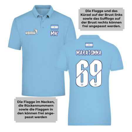 Nations Funshirt Argentinien – Bild 2