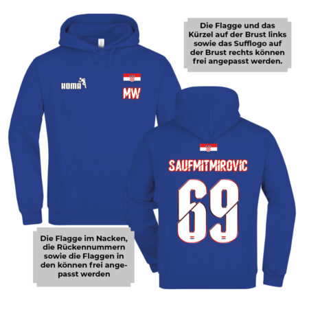 Nations Funshirt Kroatien – Bild 4
